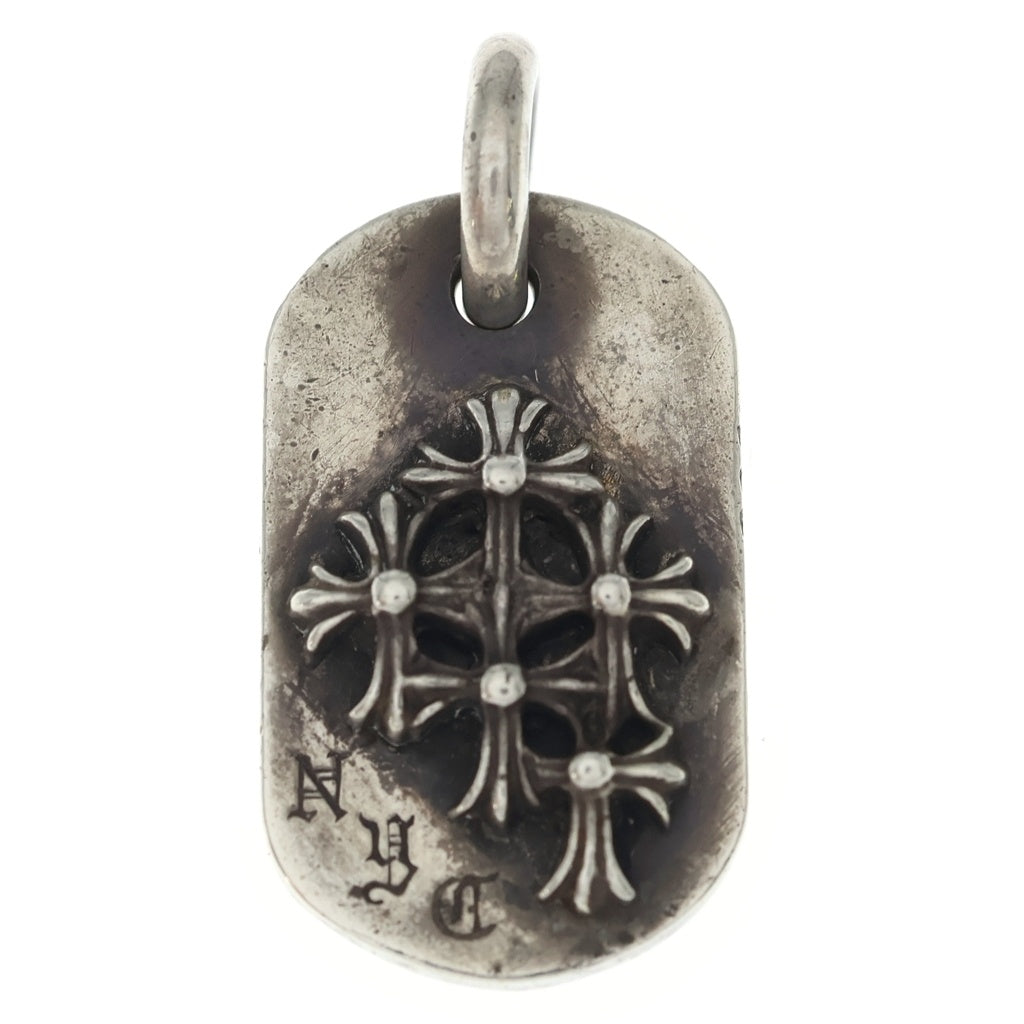 CHROME HEARTS(クロムハーツ) RAISED DOGTAG レイズドドッグタグ NYC限定 ネックレストップ シルバー