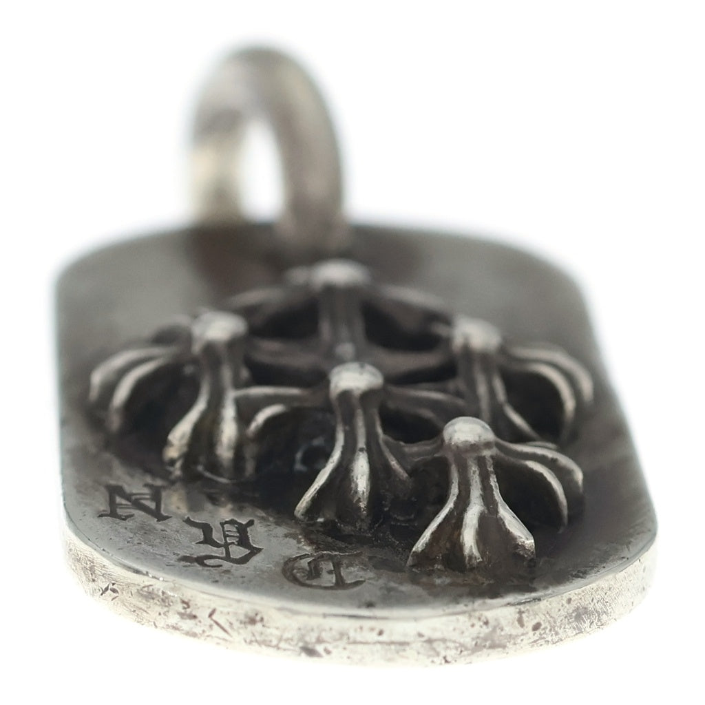 CHROME HEARTS(クロムハーツ) RAISED DOGTAG レイズドドッグタグ NYC限定 ネックレストップ シルバー