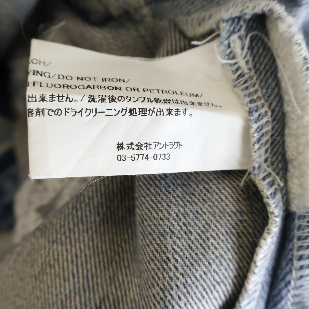 READY MADE(レディメイド) ×DENIM TEARS デニムティアーズ 再構築 フラワー刺繍 デニムジャケット インディゴブルー RE-DT-BL-00-00-14