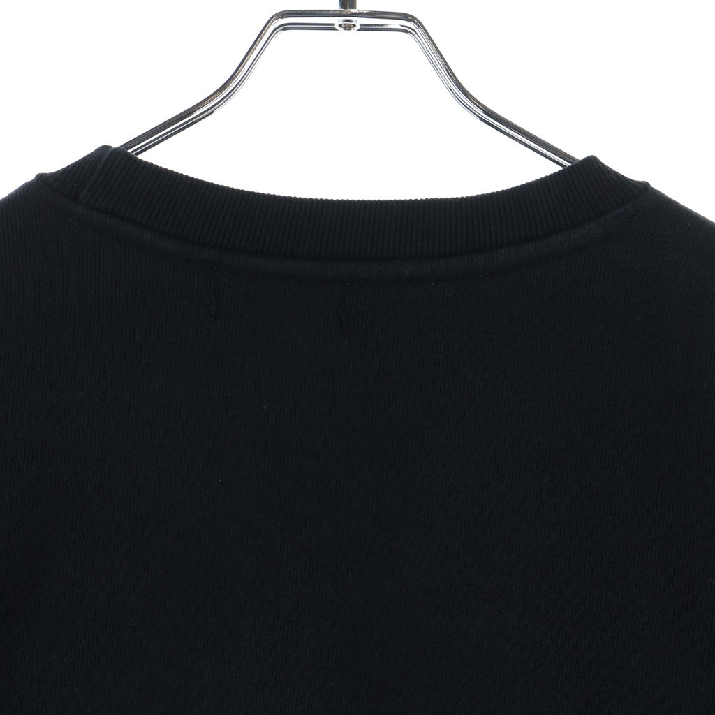 THUG CLUB(サグクラブ) 24SS エンブレムロゴ ヘビーウェイト クルーネック スウェット トレーナー ブラック TC24SS2301