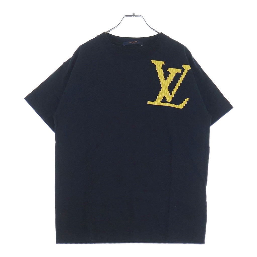 LOUIS VUITTON(ルイヴィトン) 19SS LVロゴプリント クルーネック半袖Tシャツ カットソー ブラック RM191 LVO HGY97W