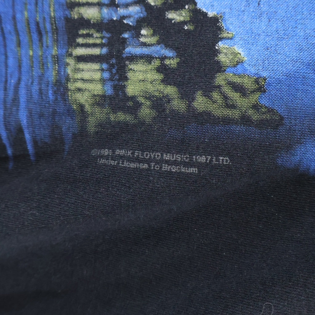 VINTAGE(ヴィンテージ) 90S PINK FLOYD WISH YOU WERE HERE ピンクフロイド 両面プリントロゴ 半袖Tシャツ カットソー ブラック