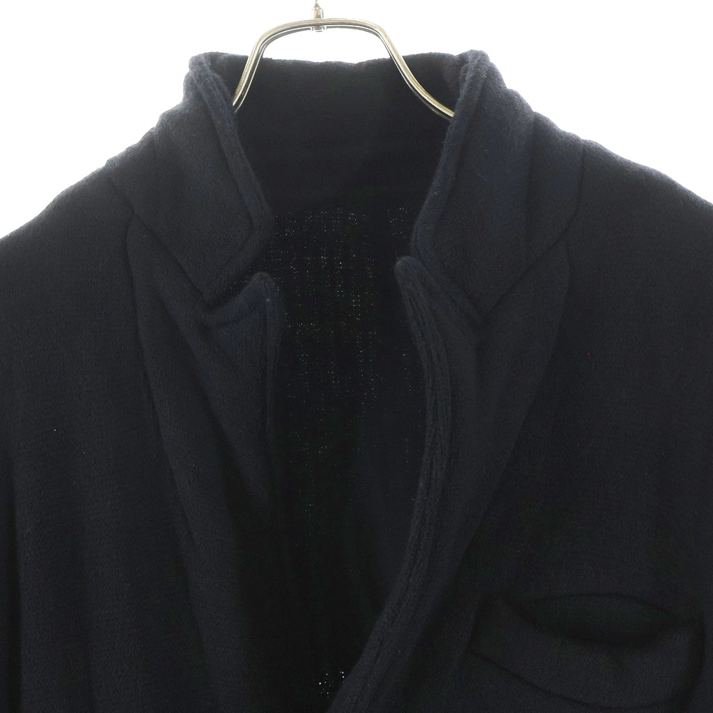 UNDERCOVER(アンダーカバー) 19AW KNIT LONG JACKET ピークドラペル 3B ニットロングジャケット ブラック UCX4104-2