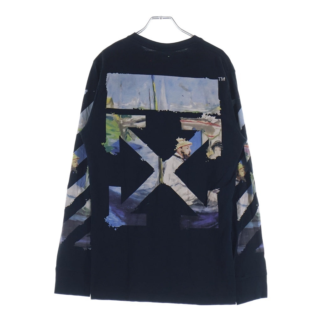 OFF-WHITE(オフホワイト) 19SS DIAG COLORED ARROWS L/S TEE ダイアグ カラード 長袖Tシャツ カットソー ブラック OMAB001R19185012
