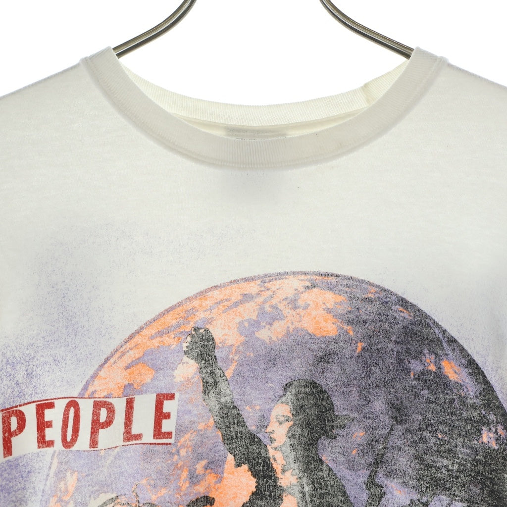 SAINT MICHAEL(セントマイケル) Cali Thornhill DeWitt PEOPLE PROBLEM 2020 カリ ソーンヒル・デウィット グラフィック 長袖Tシャツ カットソー ホワイト