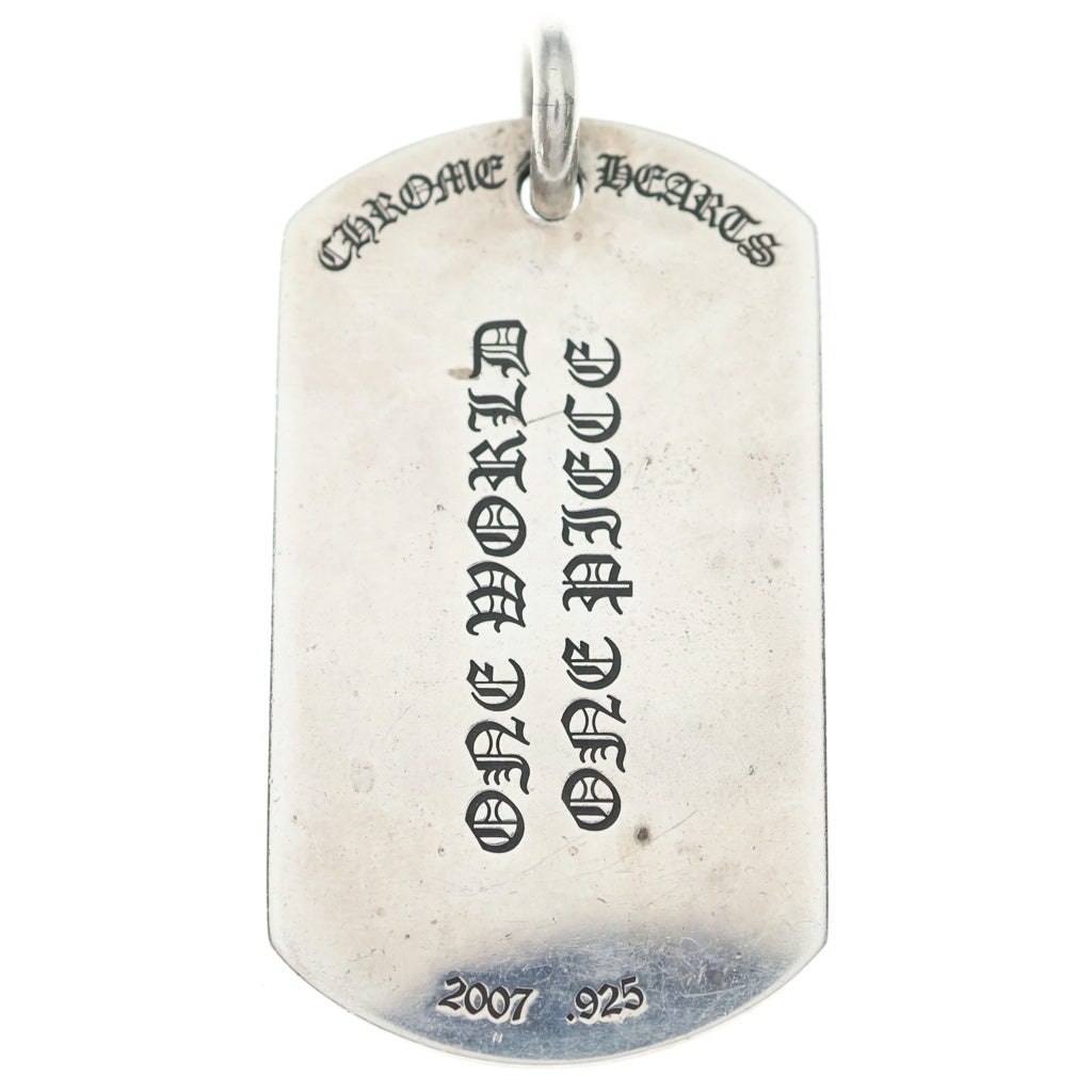 CHROME HEARTS(クロムハーツ) D TAG LRG ラージドッグタグ フレアニー ペンダントトップ シルバー