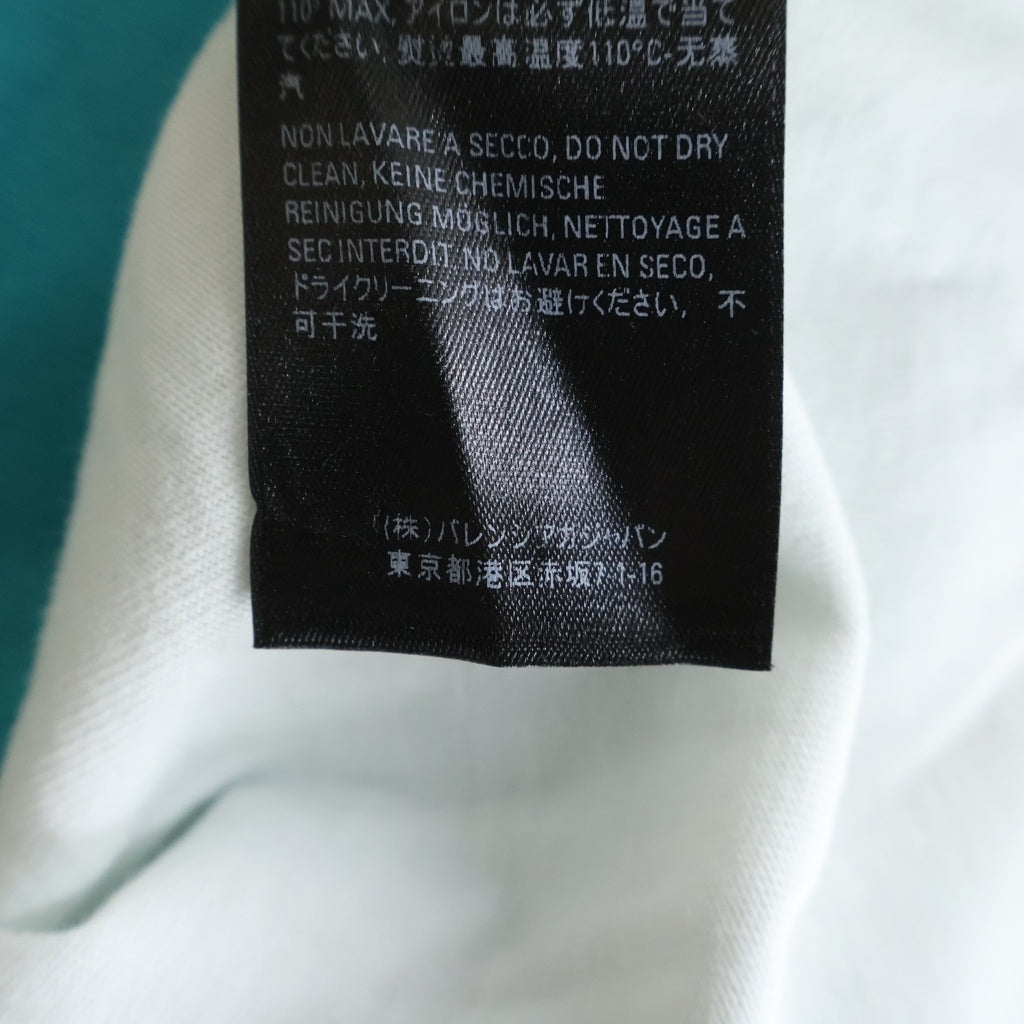BALENCIAGA(バレンシアガ) 21SS Caps Destroyed Hoodie デストロイ加工 フロントロゴ プルオーバースウェットパーカー フーディ ブルー 659403 TKVB6