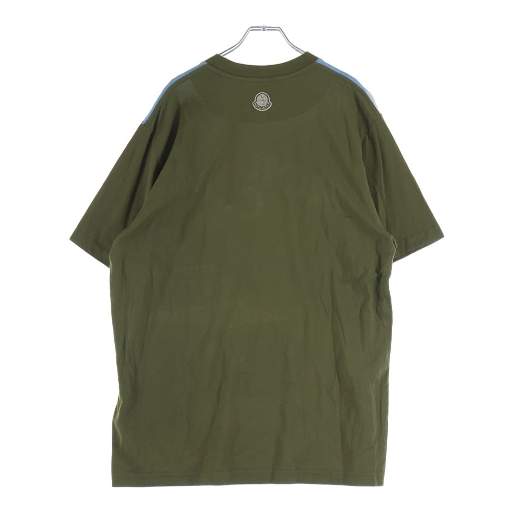 MONCLER(モンクレール) 25SS ×Mercedes Benz By NIGO メルセデスベンツ ニゴー フロントプリント クルーネック半袖Tシャツ カットソー カーキ K14018C00003 89AB9