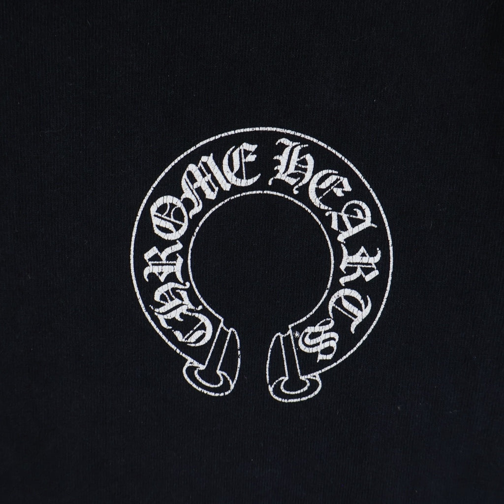 CHROME HEARTS(クロムハーツ) Back Arch Logo USA Long Sleeve Tee フロントホースシュー バックアーチロゴプリント ロングスリーブ 長袖Tシャツ カットソー ブラック