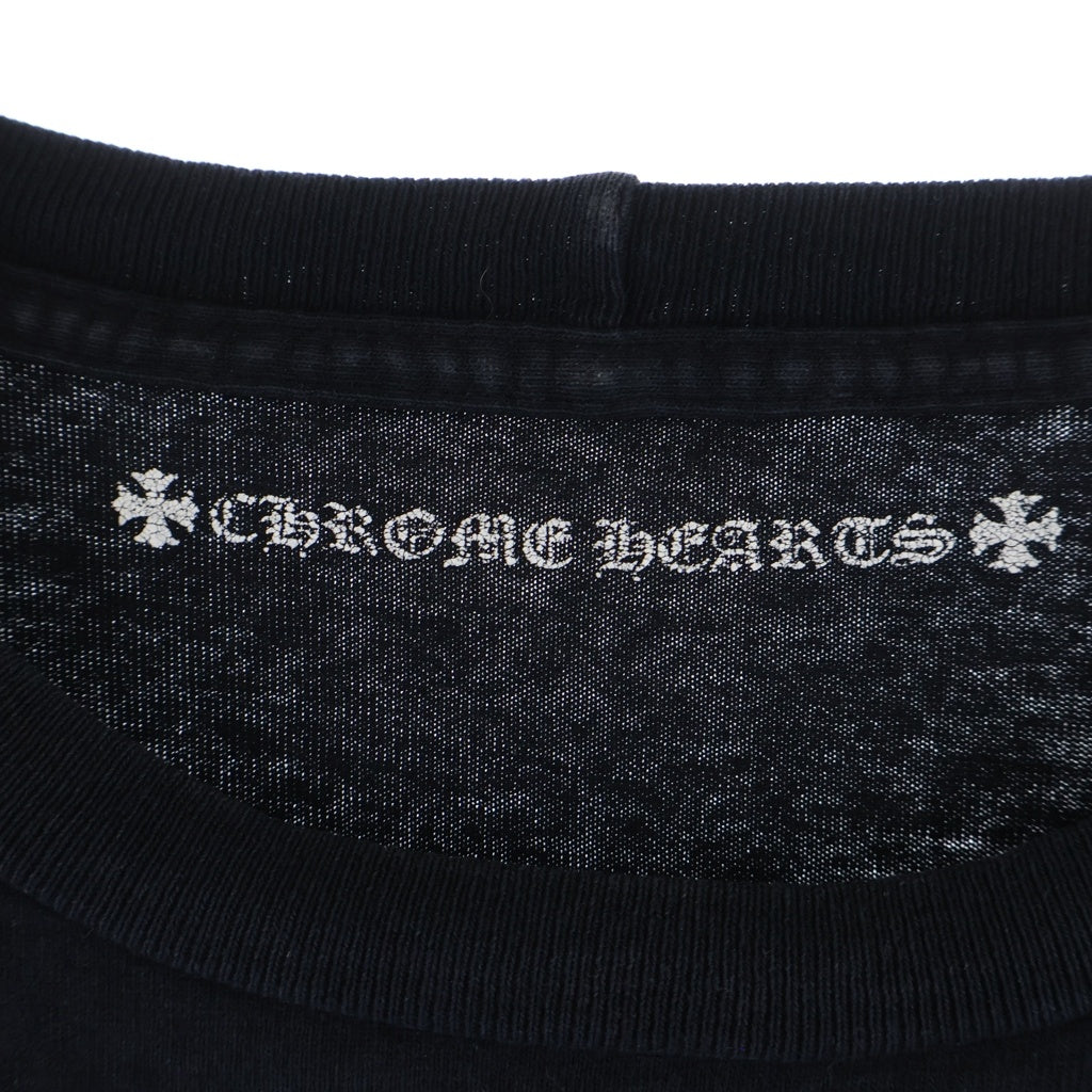 CHROME HEARTS(クロムハーツ) Back Arch Logo USA Long Sleeve Tee フロントホースシュー バックアーチロゴプリント ロングスリーブ 長袖Tシャツ カットソー ブラック