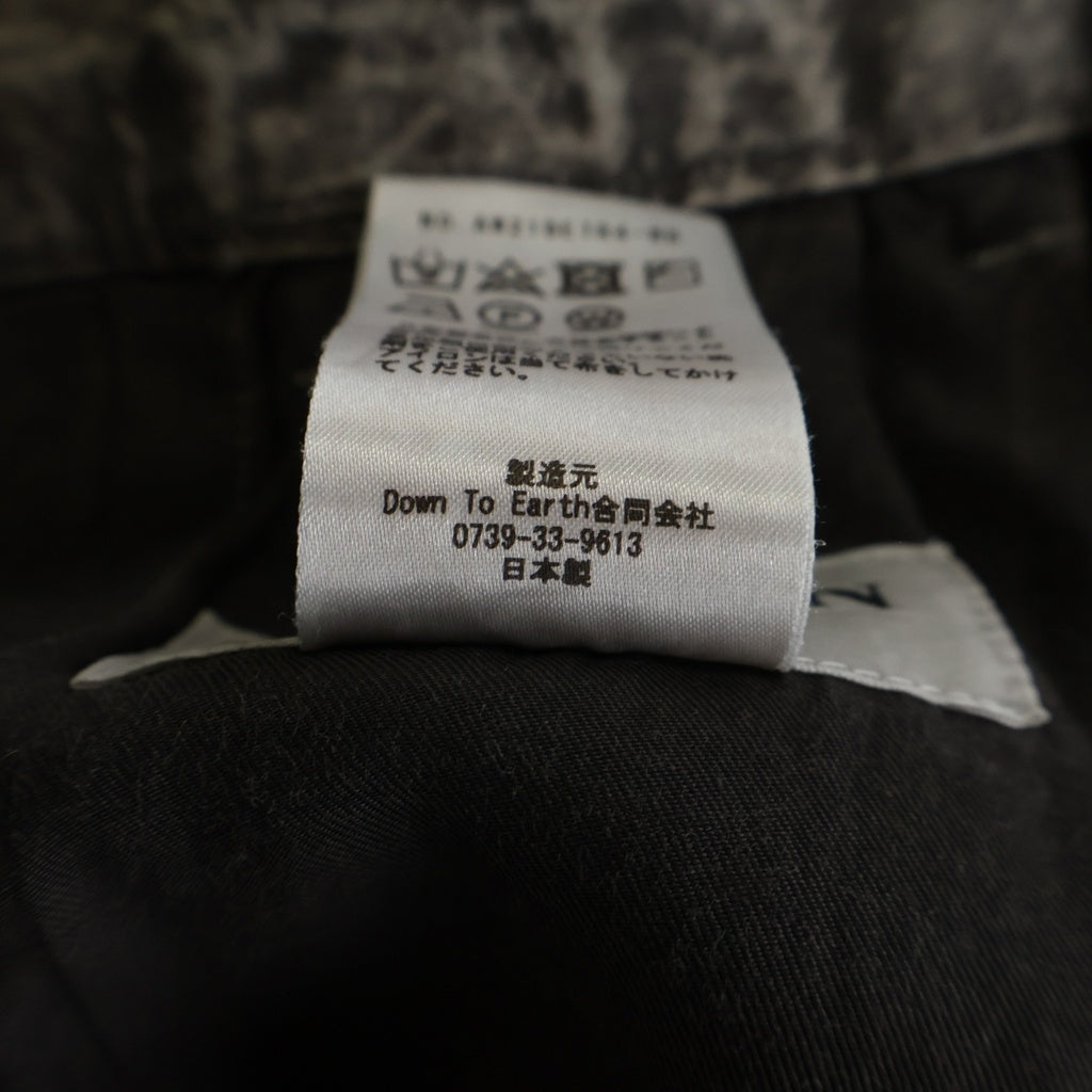 Beaugan(ボーガン) 21AW BEAUGAN(ボーガン) ウォッシュ加工 ジップフライ ワイドパンツ グレー