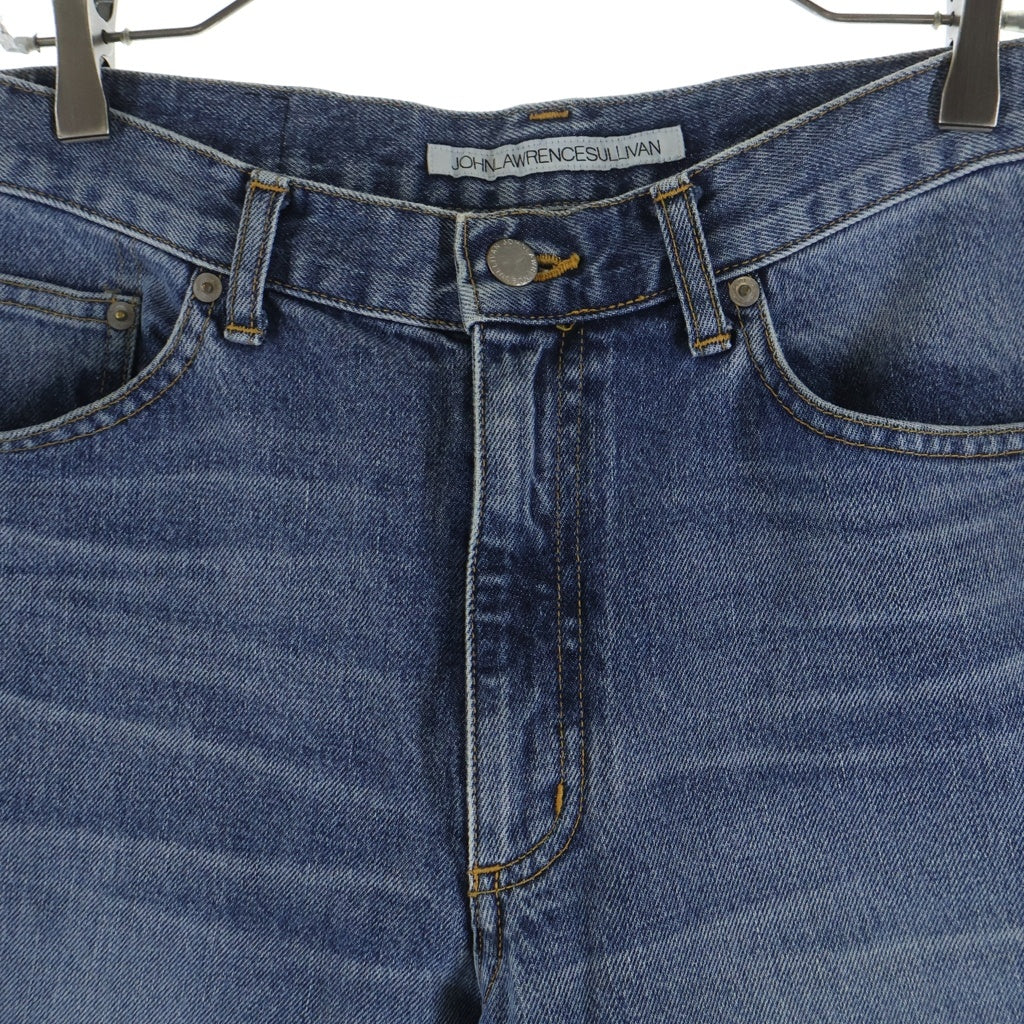 JOHN LAWRENCE SULLIVAN(ジョンローレンスサリバン) WASHED DENIM FLARED ウォッシュ加工 ジップフライ フレア デニムパンツ インディゴブルー JLS-02-18