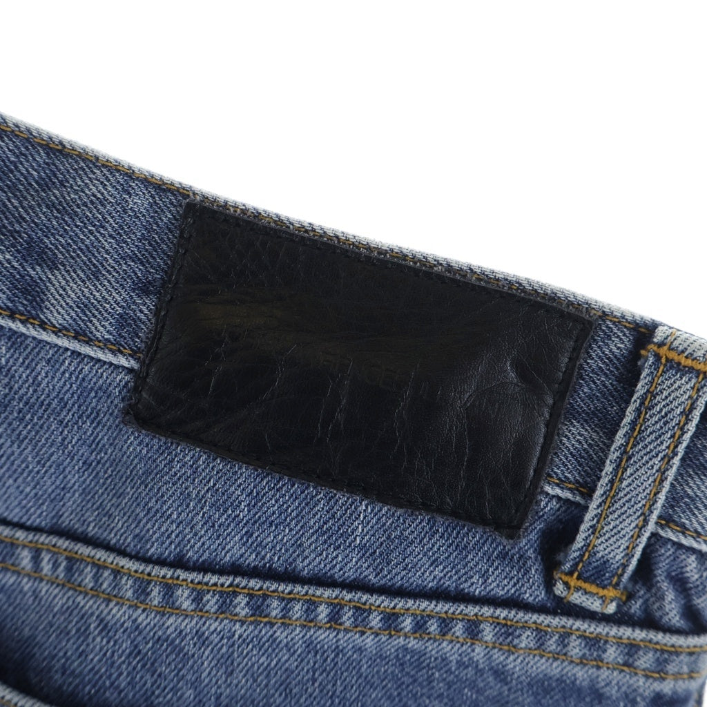 JOHN LAWRENCE SULLIVAN(ジョンローレンスサリバン) WASHED DENIM FLARED ウォッシュ加工 ジップフライ フレア デニムパンツ インディゴブルー JLS-02-18