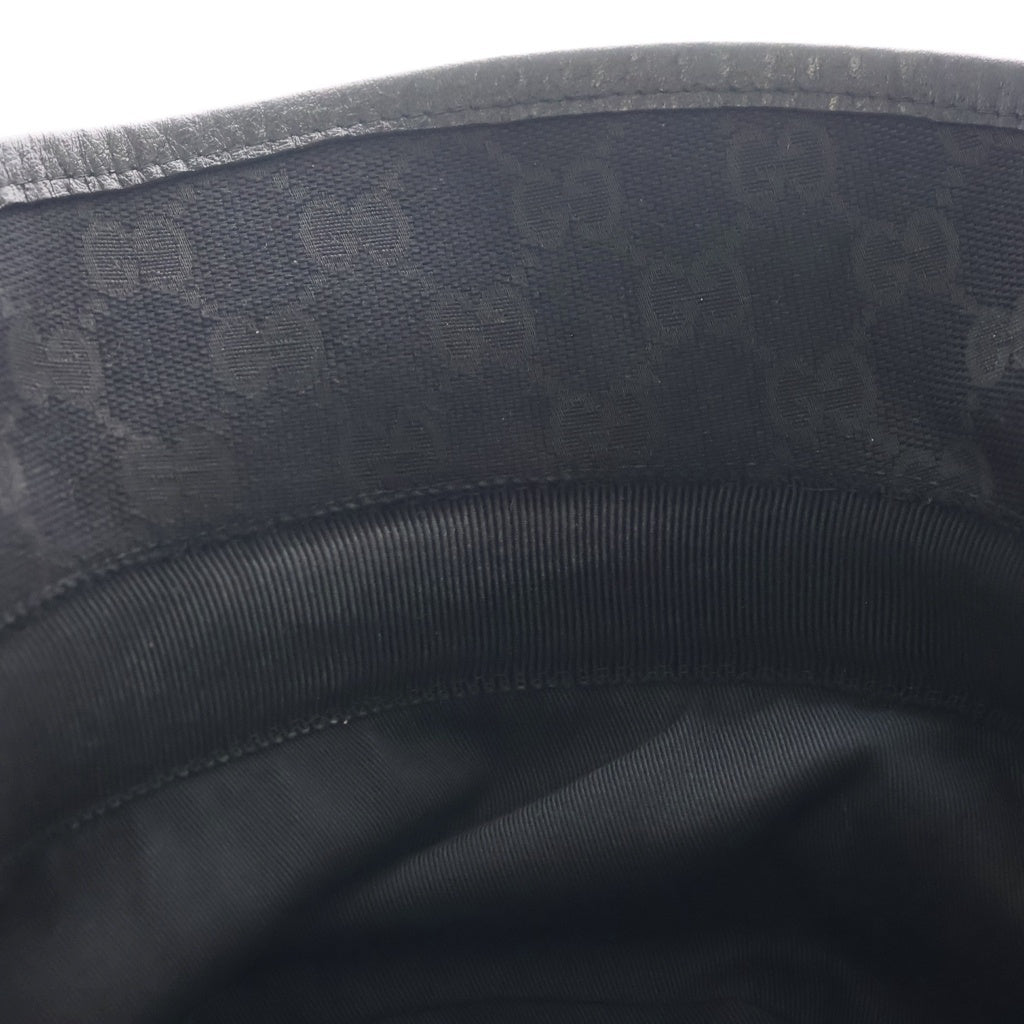 GUCCI(グッチ) GGキャンバス バケットハット 帽子 ブラック 576587 4HG53