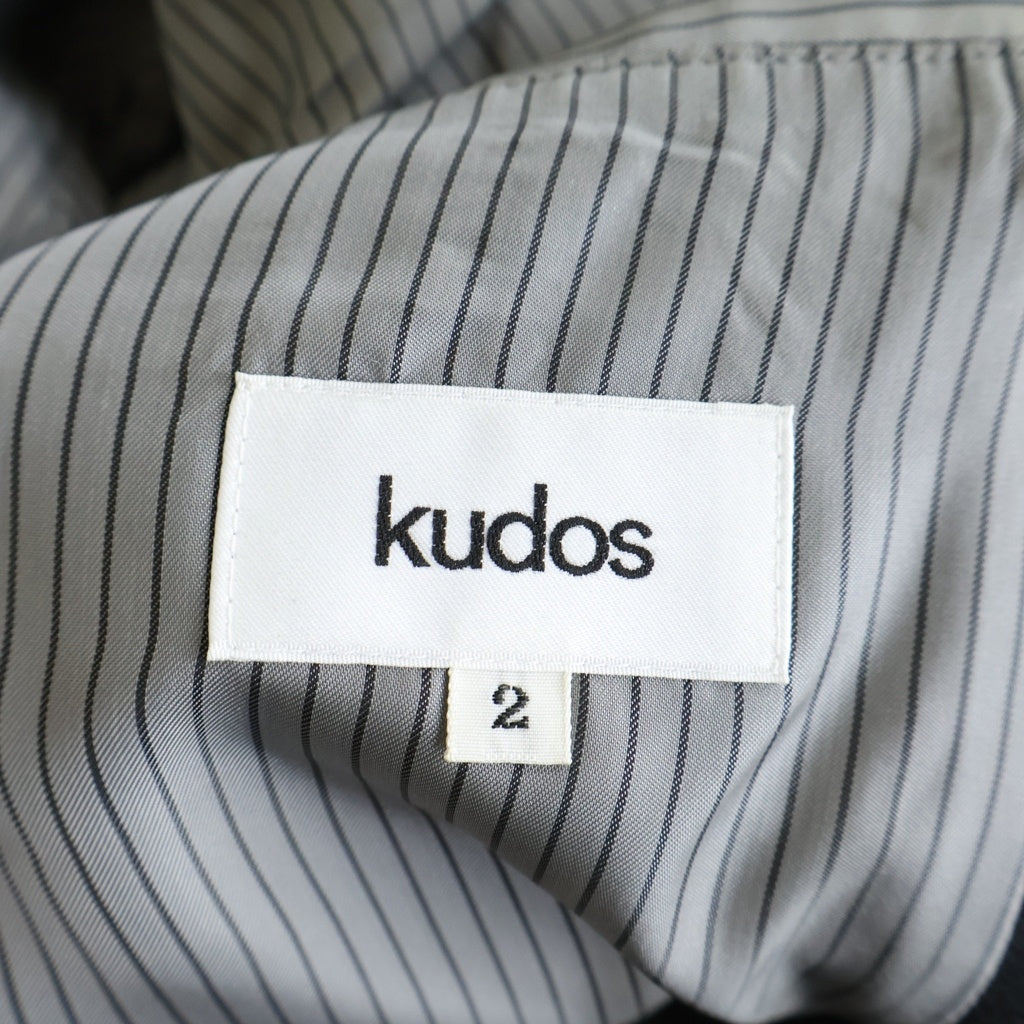 kudos(クードス) 19AW BLUE PRINT JACKET 2B ウールテーラードジャケット グレー KJ19YY02