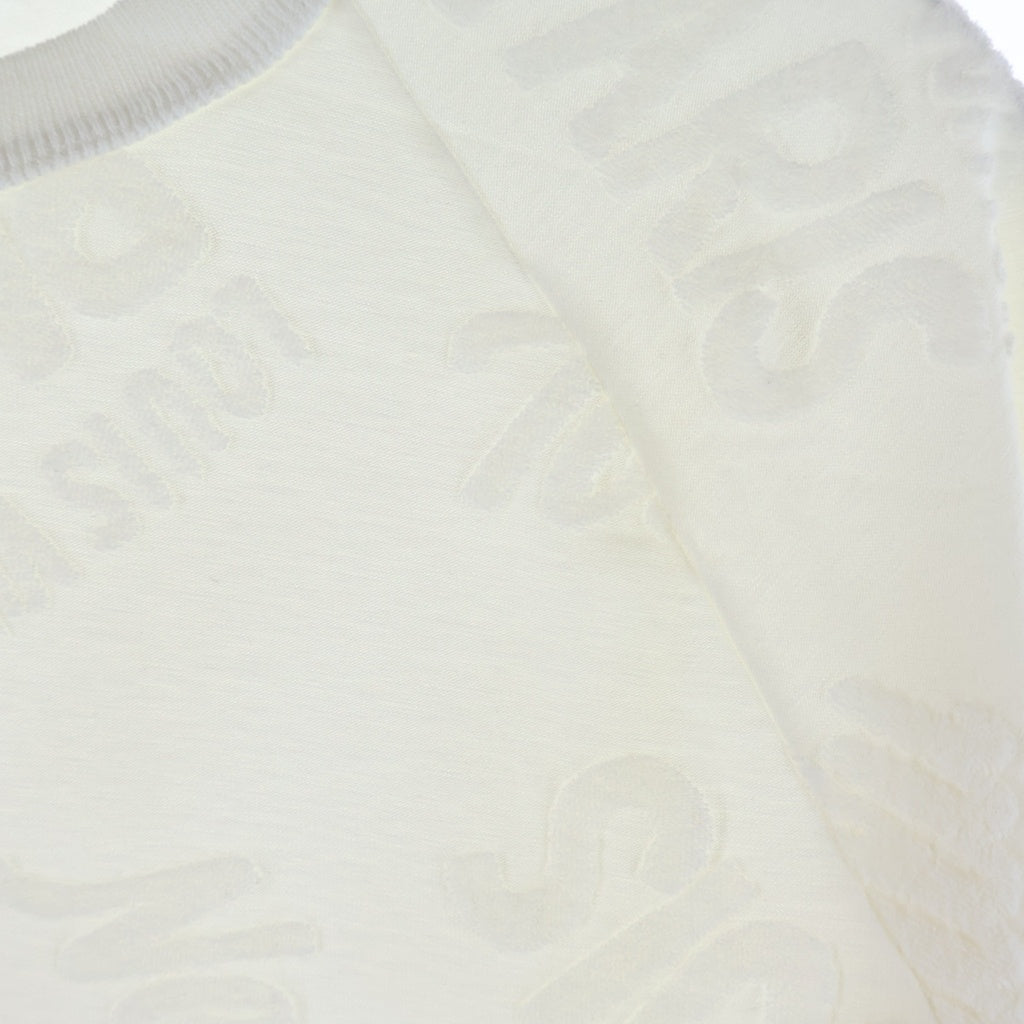 LOUIS VUITTON(ルイヴィトン) 18SS パイル地 シティロゴ クルーネック半袖Tシャツ カットソー ホワイト RM181M FMF HEY21W