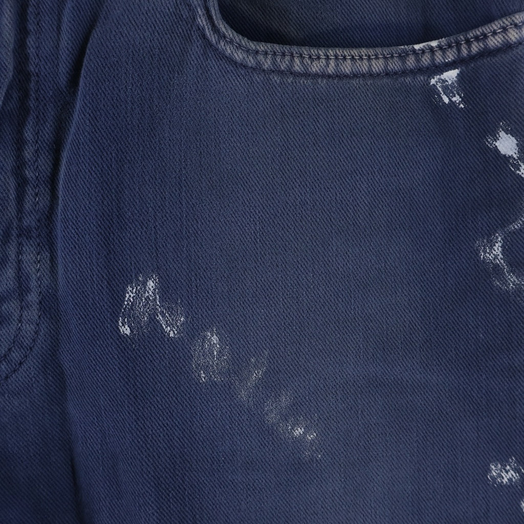 DIOR(ディオール) 19AW ×Raymond Pettibon レイモンド ペティボン ペンキ加工 スリムフィット デニムパンツ ネイビー 943D000B205X