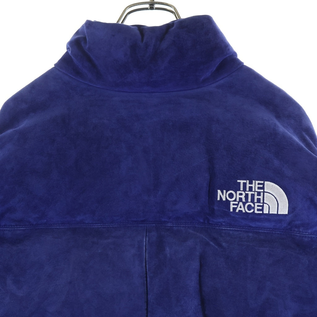 SUPREME(シュプリーム) 23AW×THE NORTH FACE Suede Nuptse Jacket ノースフェイス スウェード ヌプシ ダウン ジャケット ブルー NF0A875NO9Y