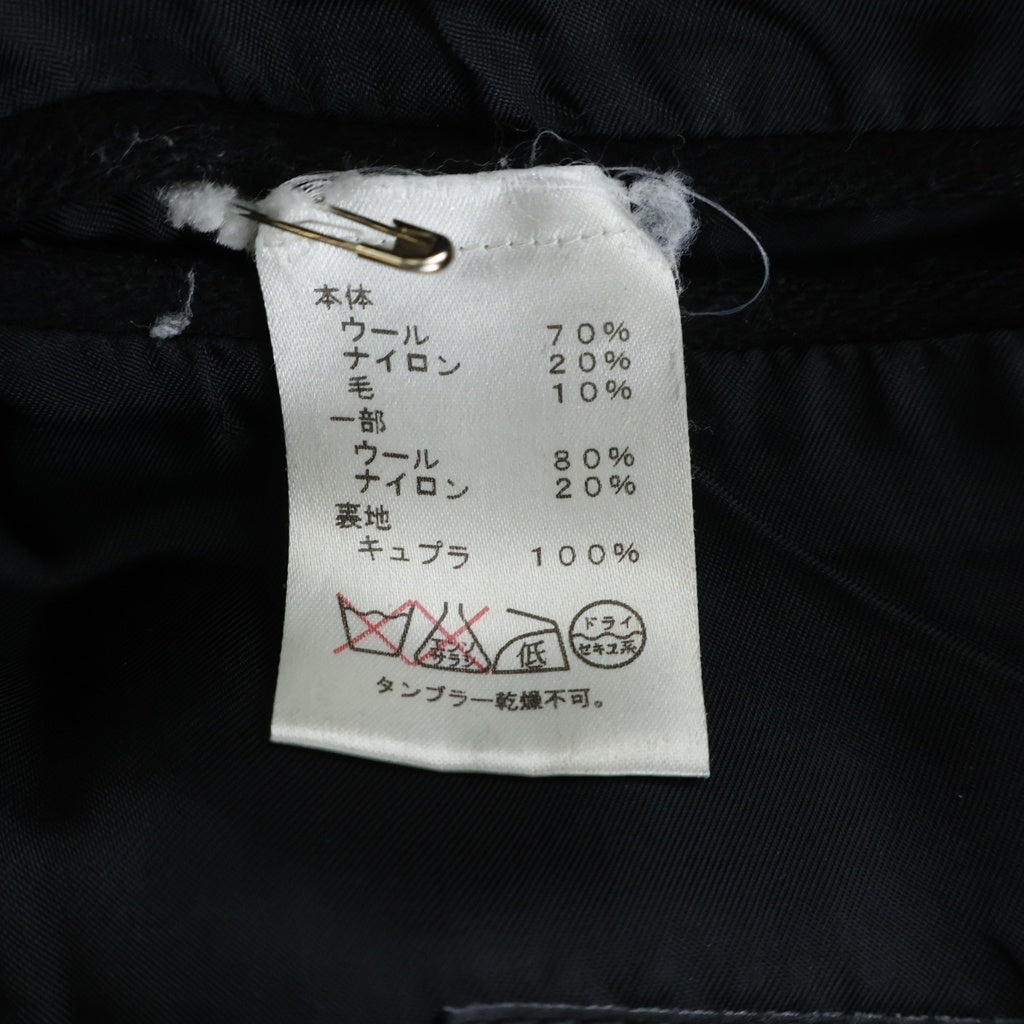 GIVENCHY(ジバンシィ) Chester Coat 3B ショルダージップ ウール チェスターコート ブラック
