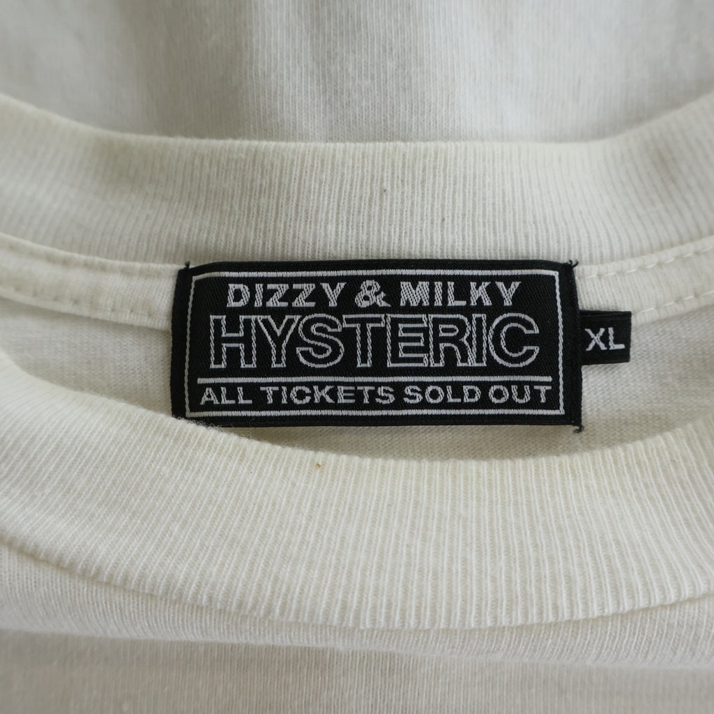 HYSTERIC GLAMOUR(ヒステリックグラマー) HYSTERIC VISION ヒステリックビジョン 長袖Tシャツ カットソー ホワイト 02233CL01