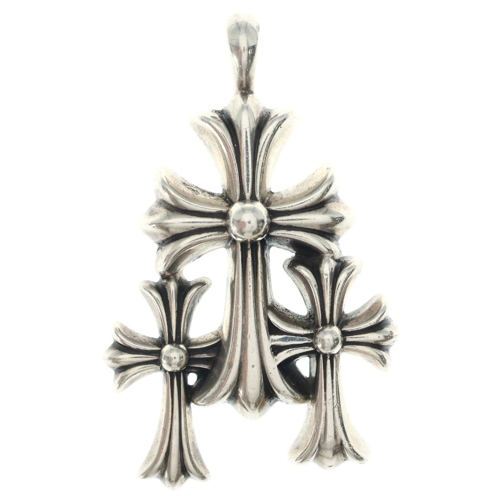 CHROME HEARTS(クロムハーツ) 3 CH CRS SML トリプルCHクロス スモール ペンダントトップ シルバー BCA201