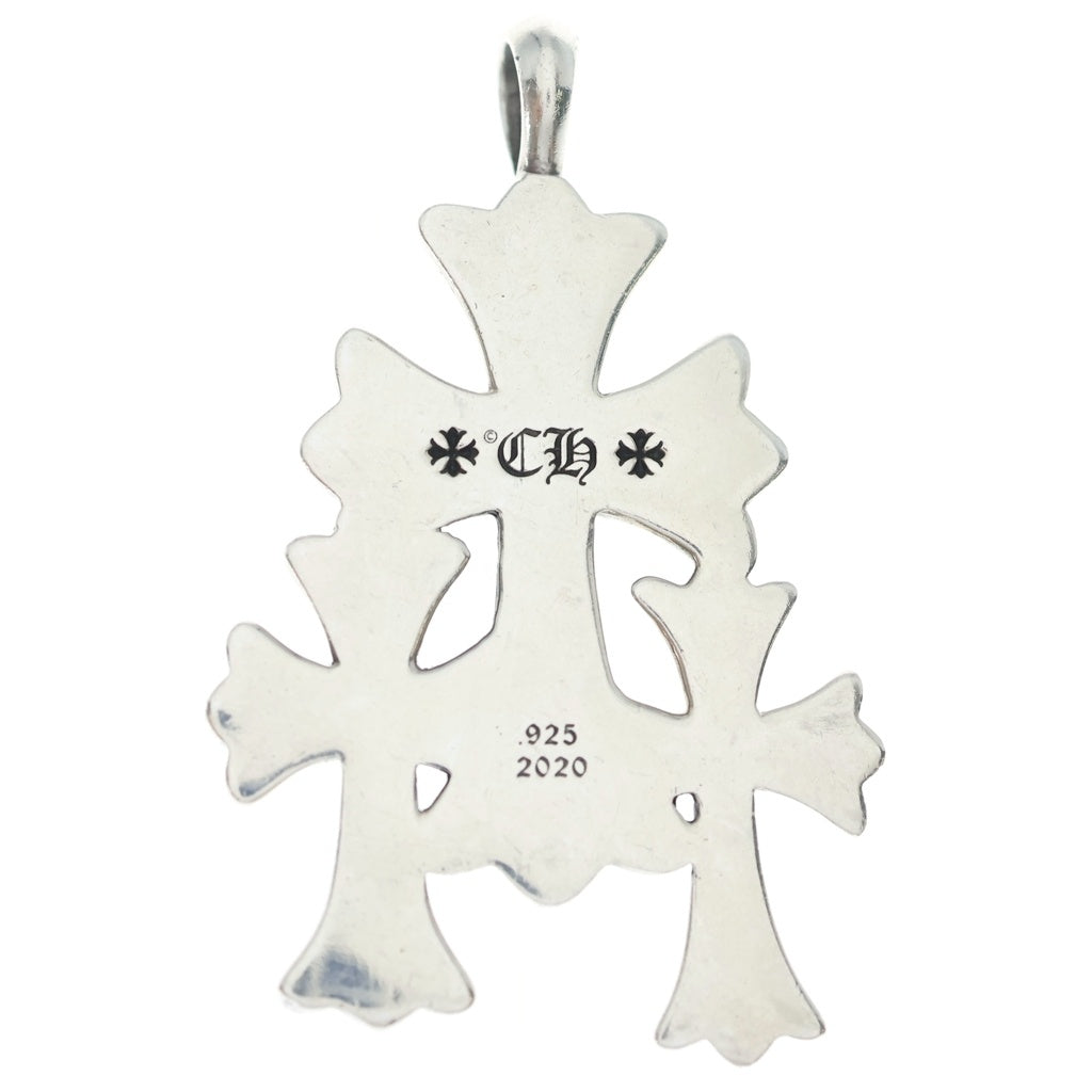 CHROME HEARTS(クロムハーツ) 3 CH CRS SML トリプルCHクロス スモール ペンダントトップ シルバー BCA201