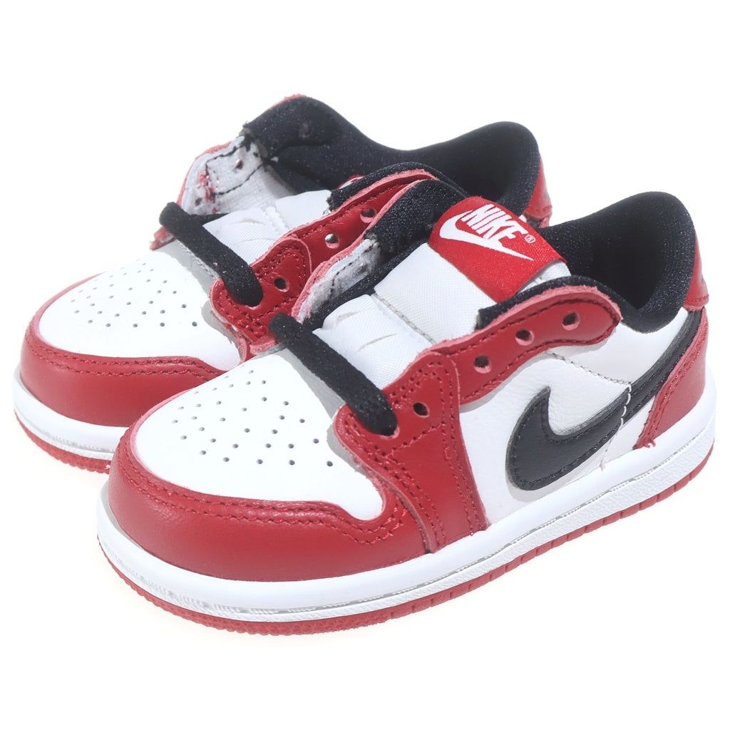 NIKE(ナイキ) TD JORDAN 1 RETRO LOW OG Chicago キッズ ジョーダン1 レトロ シカゴ ローカットスニーカー レッド/ホワイト US5C/11.0cm HQ6997-600