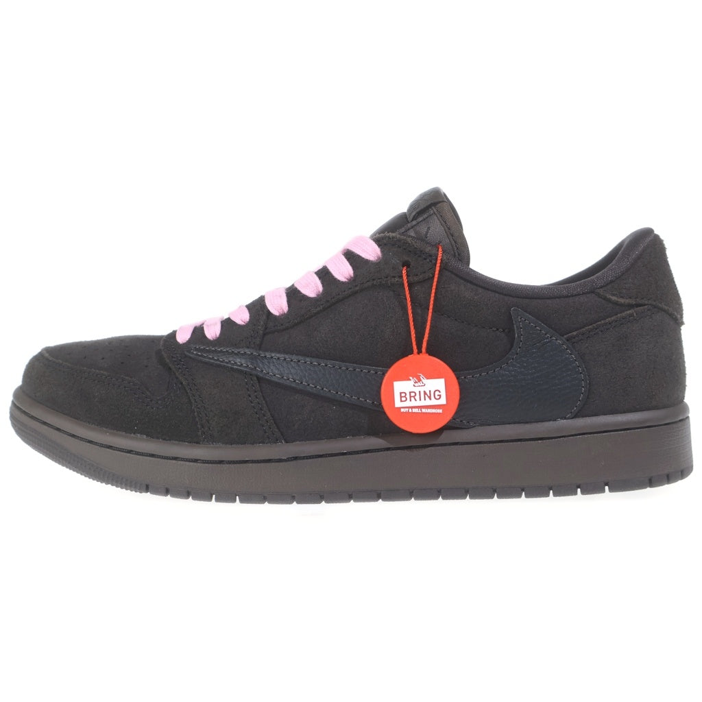 NIKE(ナイキ) ×TRAVIS SCOTT AIR JORDAN 1 LOW OG SP VELVET BROWN トラヴィススコット エアジョーダン1 ベルベットブラウン ローカットスニーカー US10/28cm DM7866-202