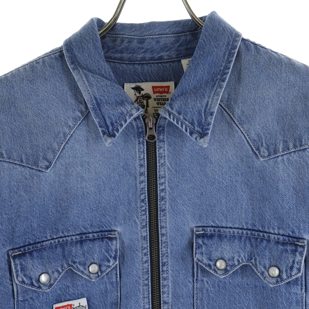 Levi's(リーバイス) Western Shirts Toy Story トイストーリー ジップアップ デニム ウェスタン長袖シャツ ロングスリーブ インディゴブルー PC9-0034P-0000