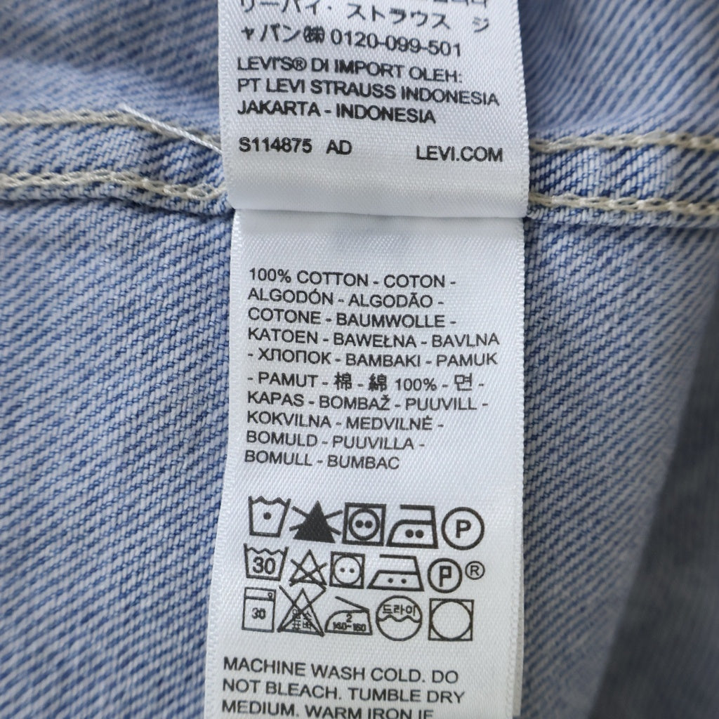 Levi's(リーバイス) Western Shirts Toy Story トイストーリー ジップアップ デニム ウェスタン長袖シャツ ロングスリーブ インディゴブルー PC9-0034P-0000