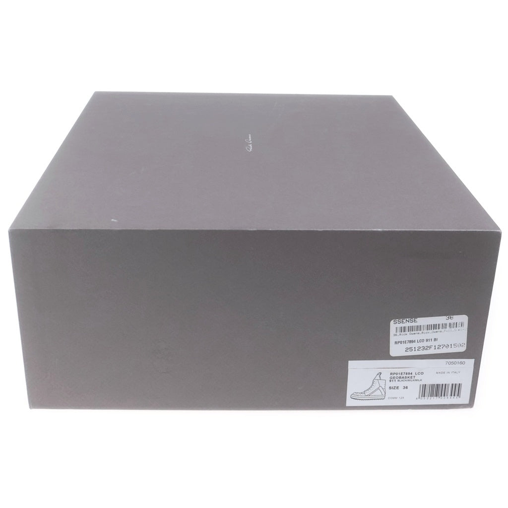 Rick Owens(リックオウエンス) GEOBASKET ジオバスケット ハイカットスニーカー ブラック RP01E7894 レディース