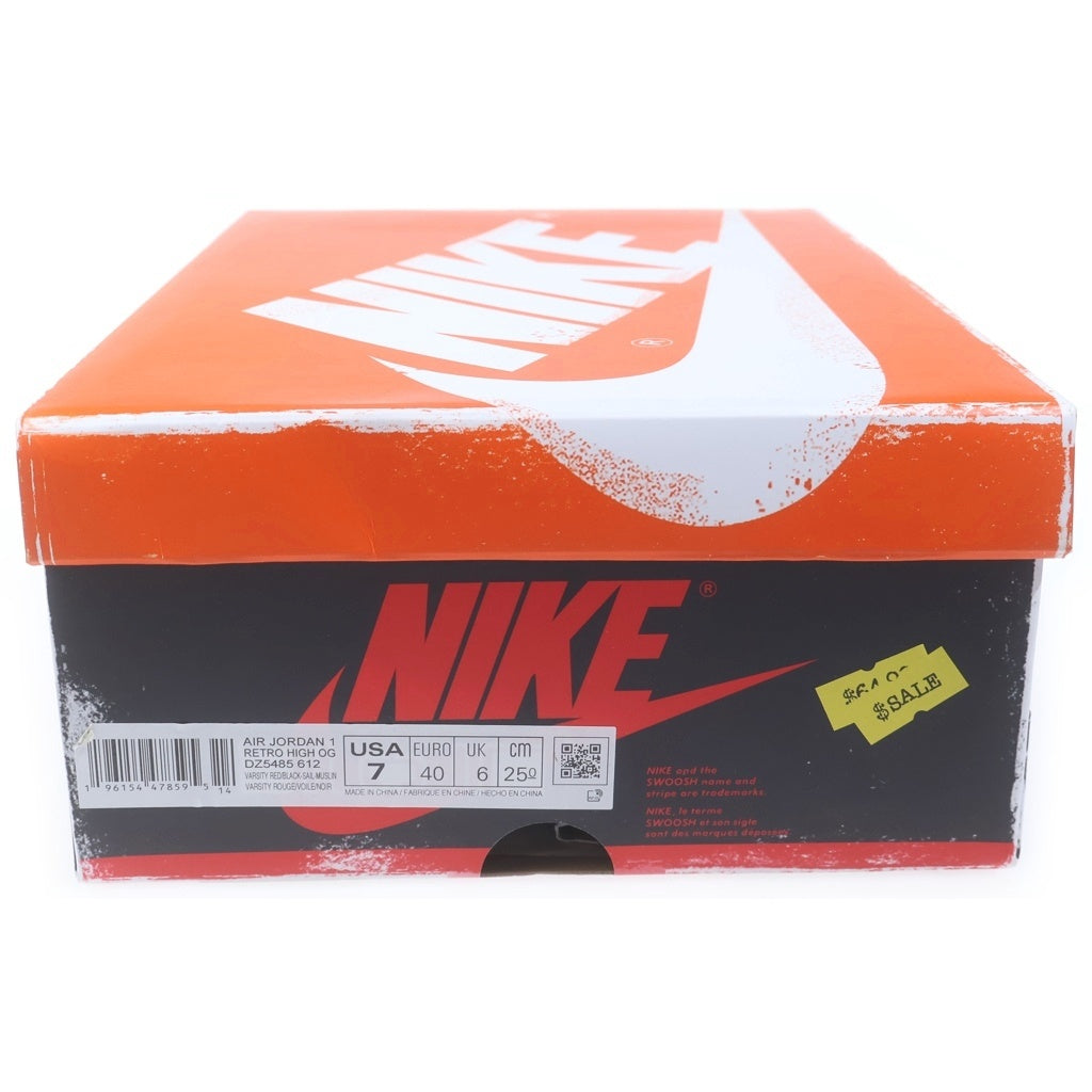 NIKE(ナイキ) AIR JORDAN 1 HIGH OG CHICAGO LOST & FOUND DZ5485-612 エアジョーダン1 シカゴ ロストアンドファウンド ハイカットスニーカー レッド/ホワイト US7/25cm