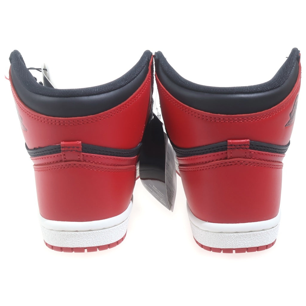 NIKE(ナイキ) AIR JORDAN 1 HIGH 85 BRED HV6674-067 エアジョーダン1 85 ブレッド ハイカットスニーカー ブラック/レッド US7/25cm