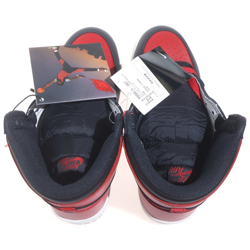 NIKE(ナイキ) AIR JORDAN 1 HIGH 85 BRED HV6674-067 エアジョーダン1 85 ブレッド ハイカットスニーカー ブラック/レッド US7/25cm