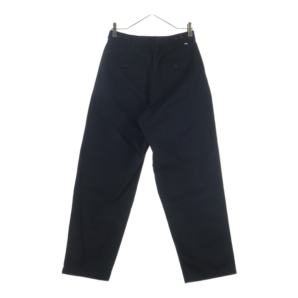 STUSSY(ステューシー) Twill Volume Pleated Trouser ツイル ボリューム トラウザーパンツ ブラック 116587