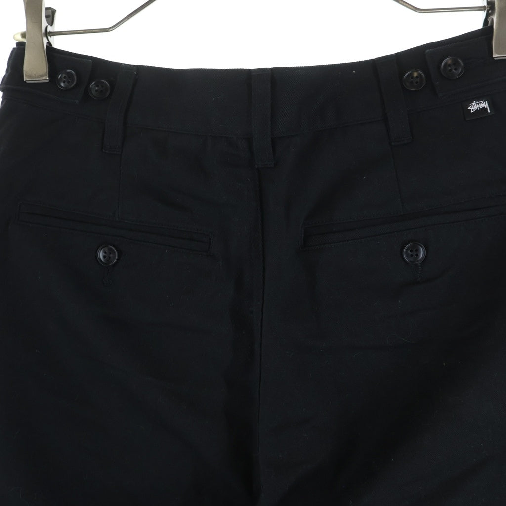 STUSSY(ステューシー) Twill Volume Pleated Trouser ツイル ボリューム トラウザーパンツ ブラック 116587