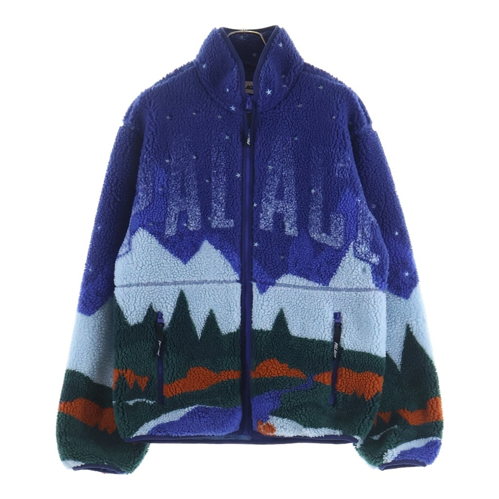 Palace Skateboards(パレススケートボーズ) Peak Funnel Fleece パーク ファンネル ボアフリースジャケット ブルー
