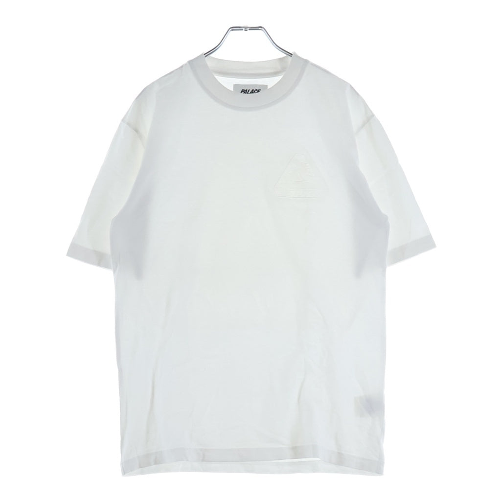 Palace Skateboards(パレススケートボーズ) 22SS TRI-FERG EMBOSSED T-SHIRT 両面エンボスロゴ クルーネック半袖Tシャツ カットソー ホワイト