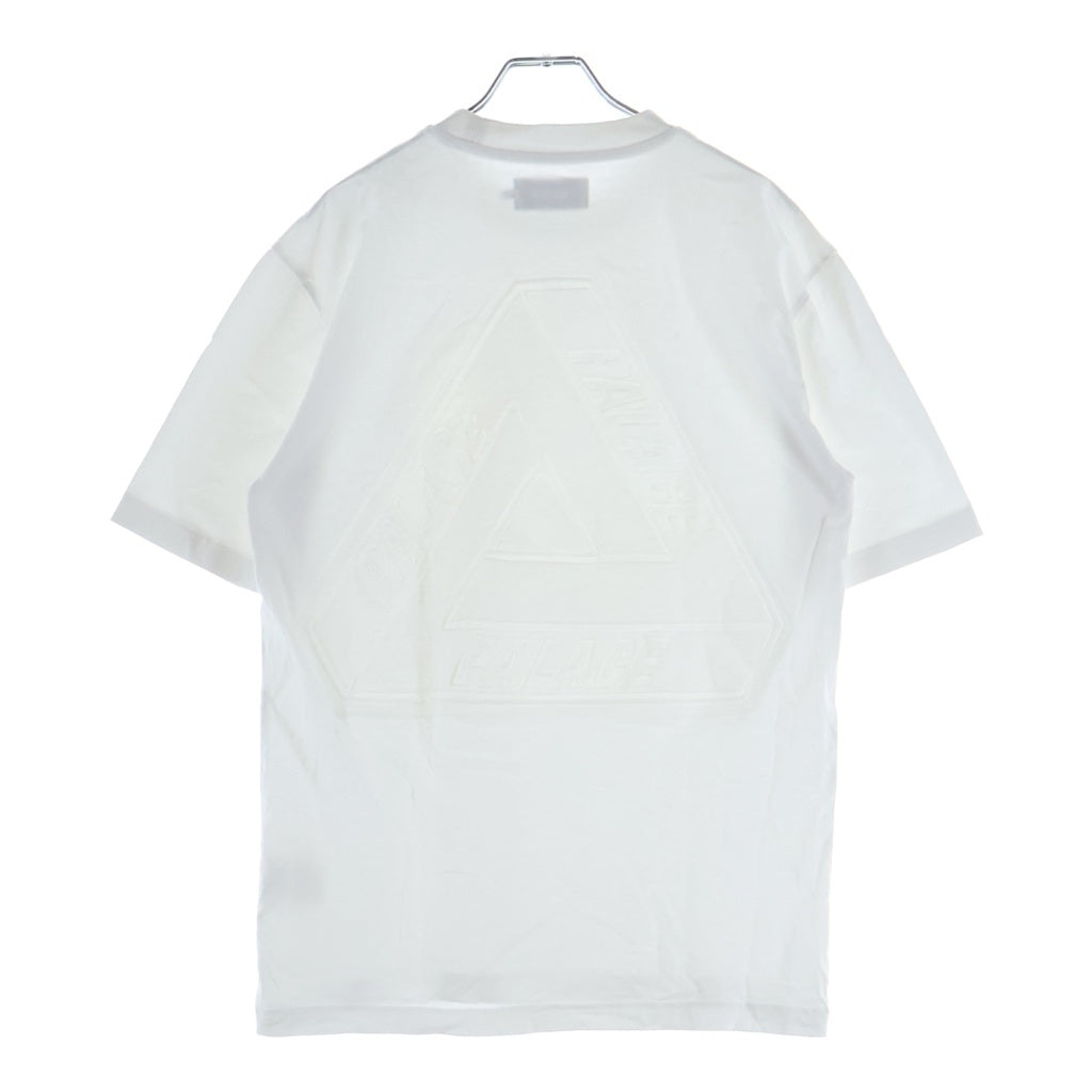 Palace Skateboards(パレススケートボーズ) 22SS TRI-FERG EMBOSSED T-SHIRT 両面エンボスロゴ クルーネック半袖Tシャツ カットソー ホワイト