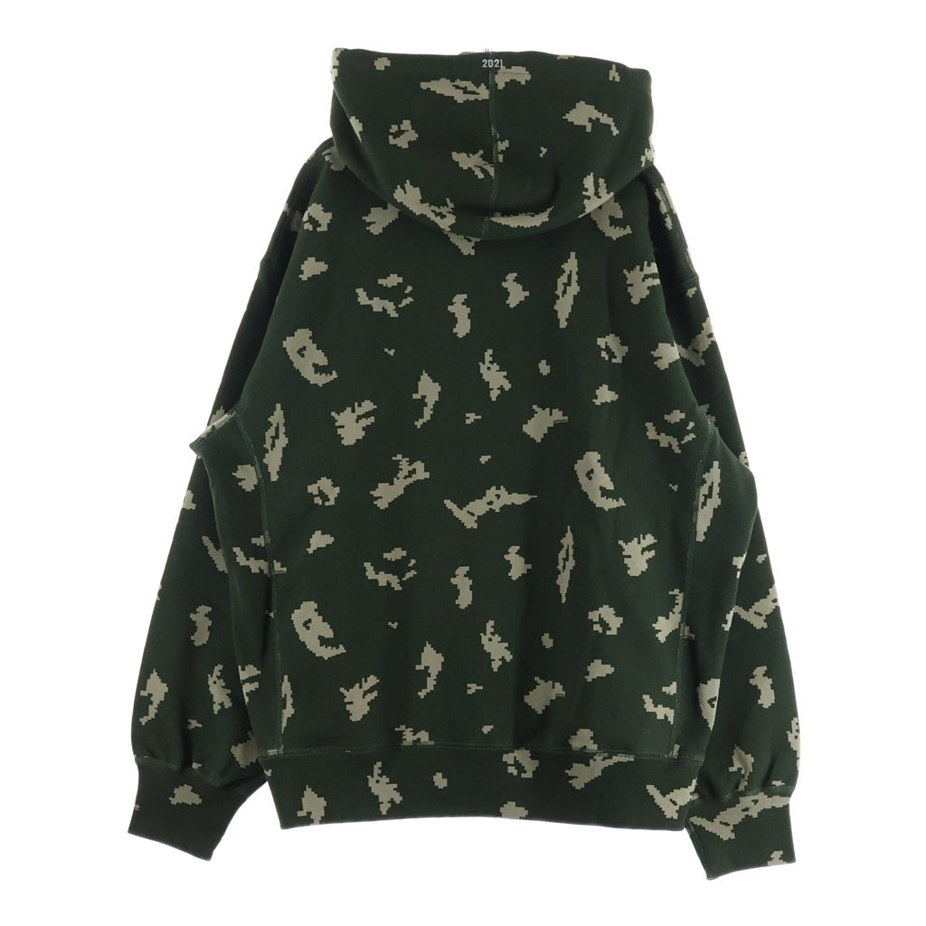 SUPREME(シュプリーム) 21AW Box Logo Hooded Sweatshirt Olive Russian Camo ボックスロゴ デジタルカモ フーディー プルオーバー スウェットパーカー グリーン