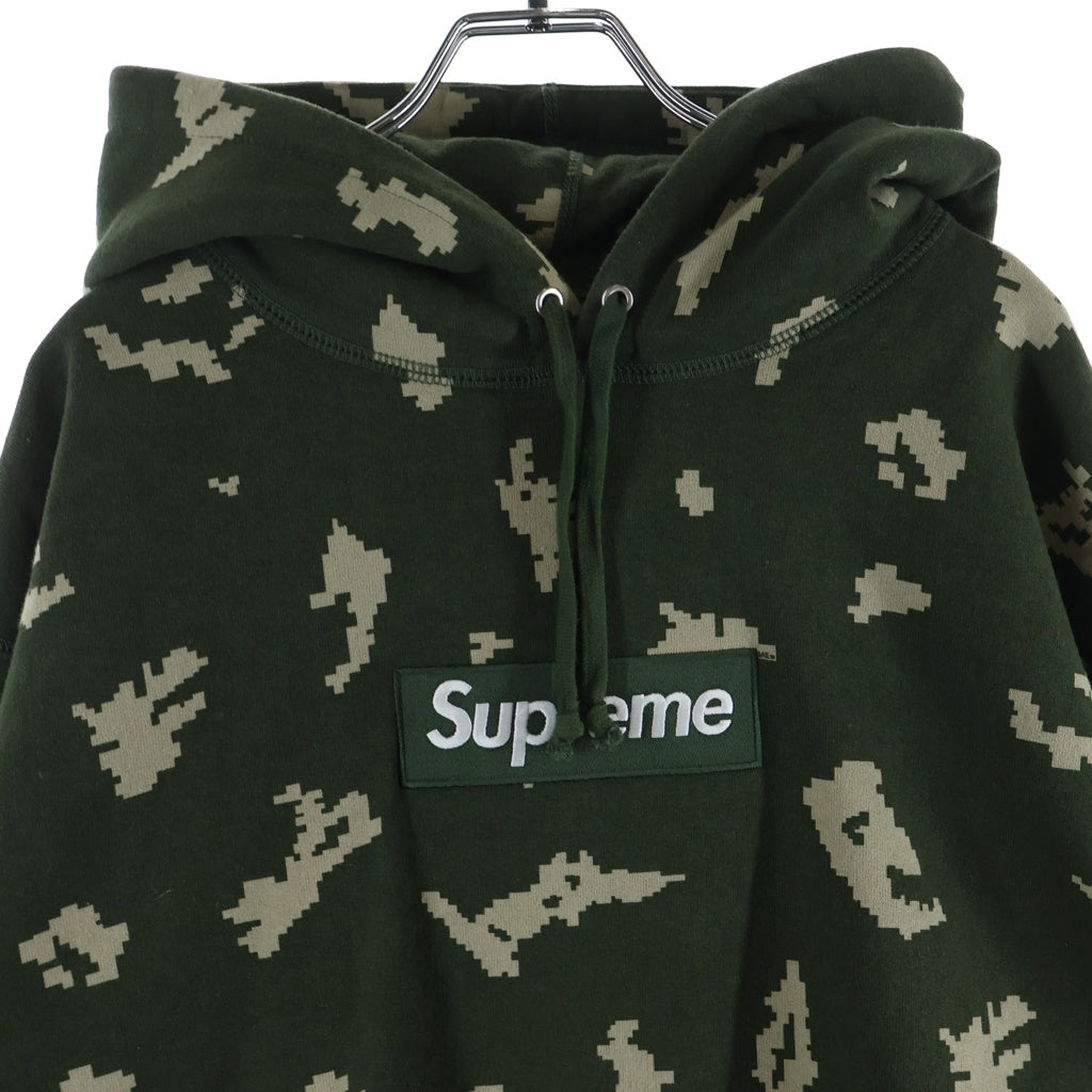 SUPREME(シュプリーム) 21AW Box Logo Hooded Sweatshirt Olive Russian Camo ボックスロゴ デジタルカモ フーディー プルオーバー スウェットパーカー グリーン