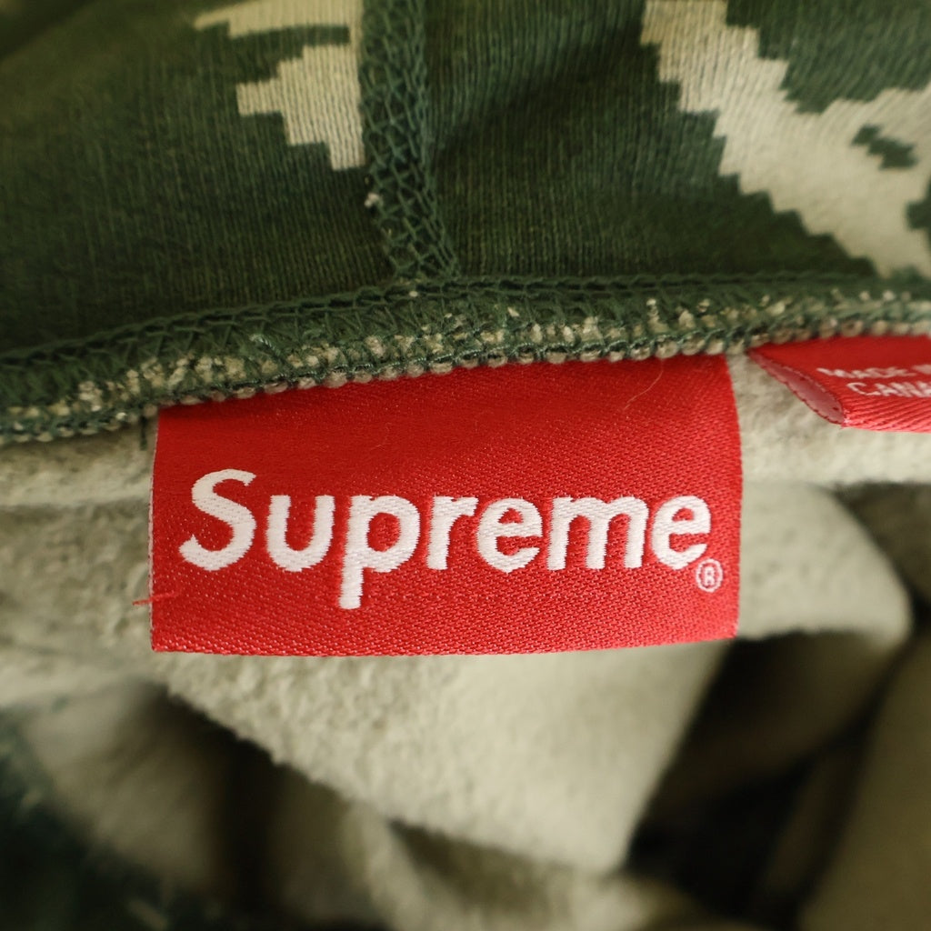 SUPREME(シュプリーム) 21AW Box Logo Hooded Sweatshirt Olive Russian Camo ボックスロゴ デジタルカモ フーディー プルオーバー スウェットパーカー グリーン