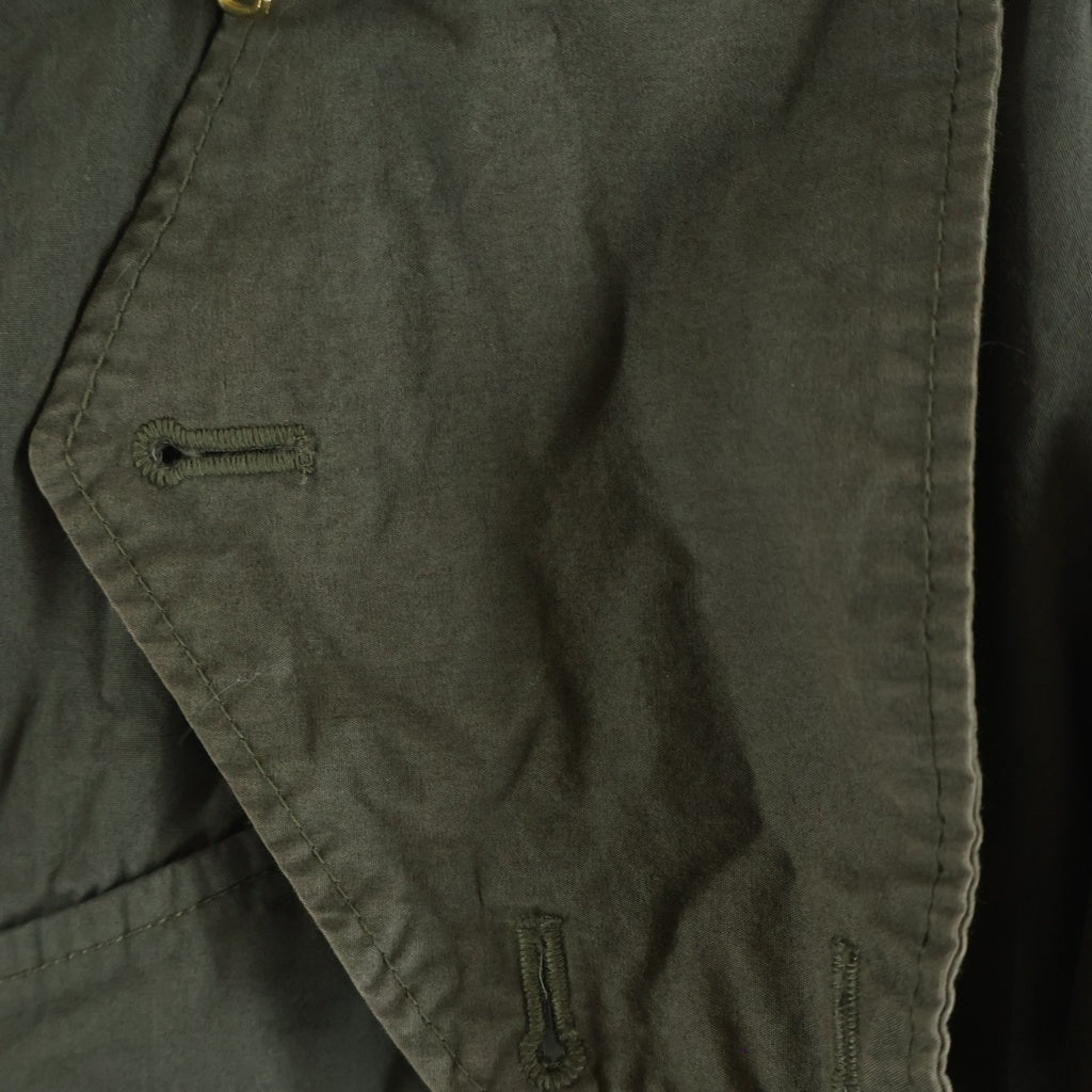 08sircus(ゼロエイトサーカス) Vintage dyed Hooded Military Coat ライナー付き ヴィンテージ ダイド フーデッド ミリタリーコート カーキ S18AM-CO10L