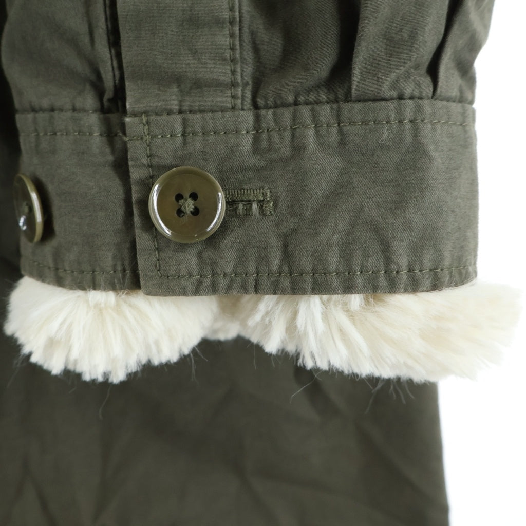 08sircus(ゼロエイトサーカス) Vintage dyed Hooded Military Coat ライナー付き ヴィンテージ ダイド フーデッド ミリタリーコート カーキ S18AM-CO10L