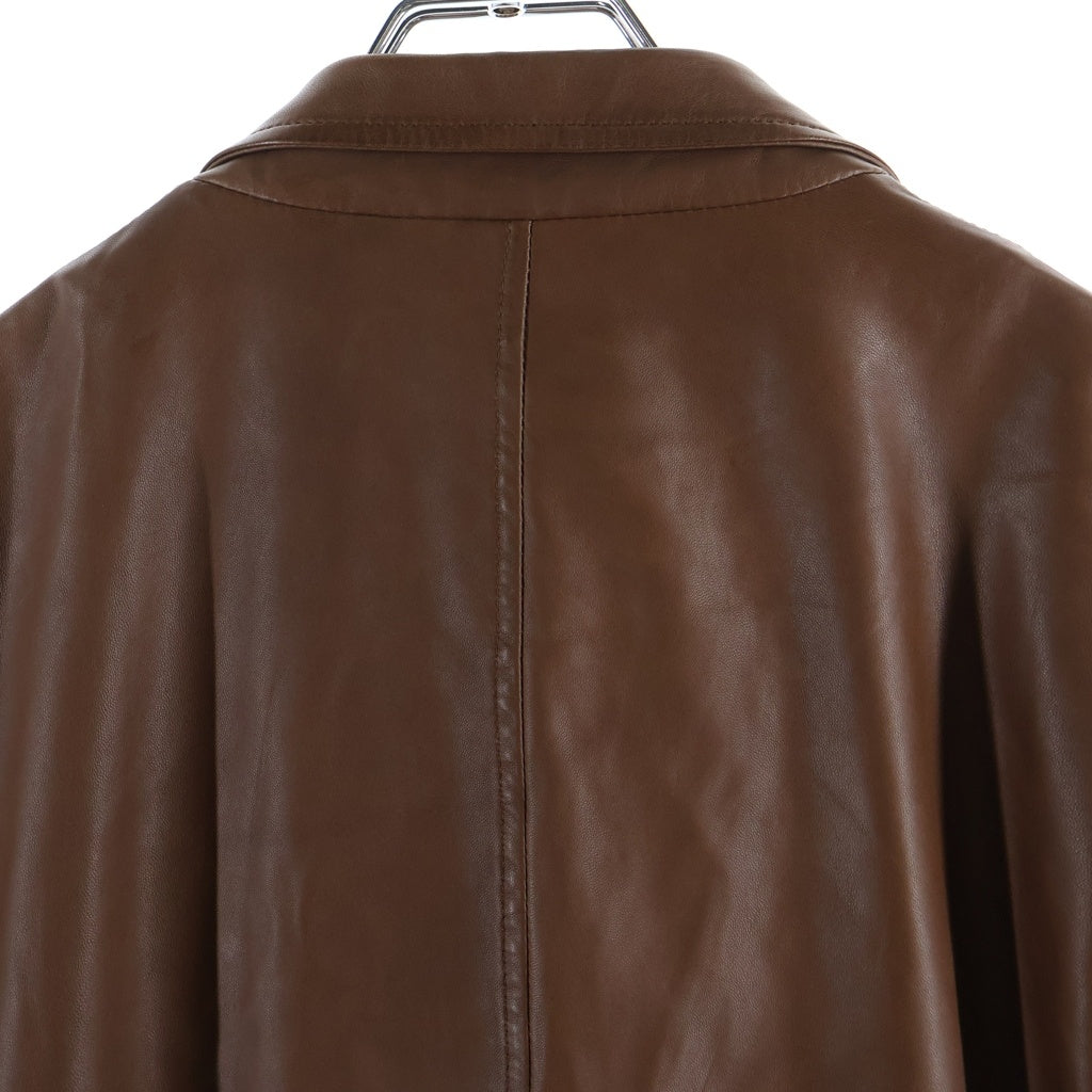 BRUNELLO CUCINELLI(ブルネロクチネリ) Leather Tailored Jacket 3B レザー テーラードジャケット ブラウン