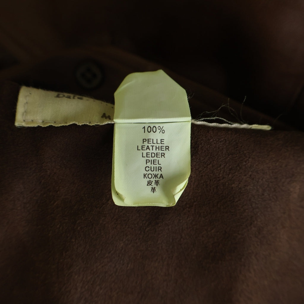 BRUNELLO CUCINELLI(ブルネロクチネリ) Leather Tailored Jacket 3B レザー テーラードジャケット ブラウン