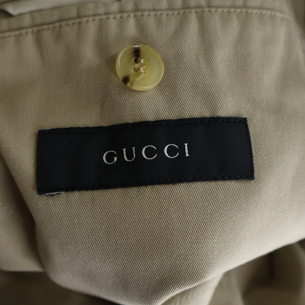 GUCCI(グッチ) Chino Tailored Jacket 2B チノテーラードジャケット アイボリー