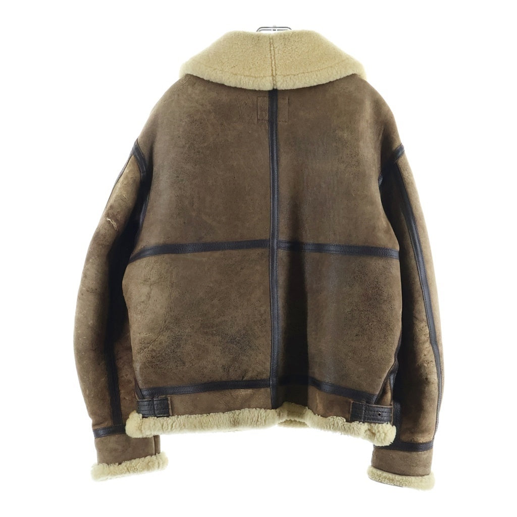AVIREX(アヴィレックス) TYPE B-3 MOUTON JACKET ジップアップ ムートンジャケット ブラウン 33H5595