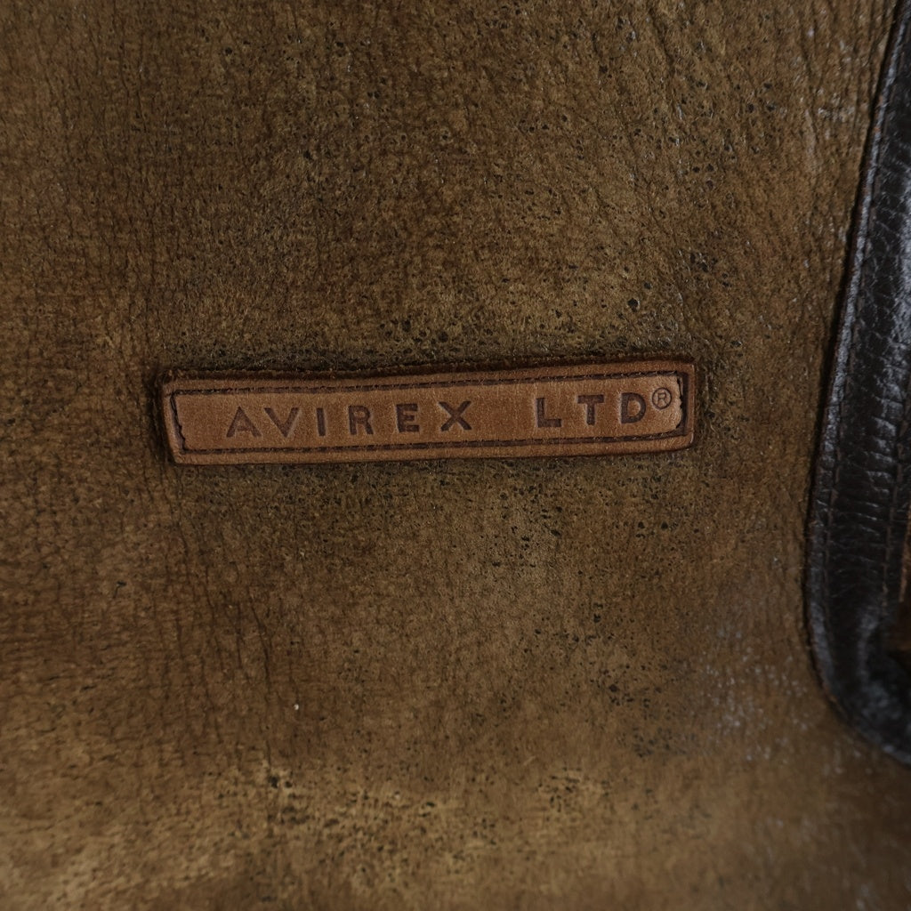 AVIREX(アヴィレックス) TYPE B-3 MOUTON JACKET ジップアップ ムートンジャケット ブラウン 33H5595