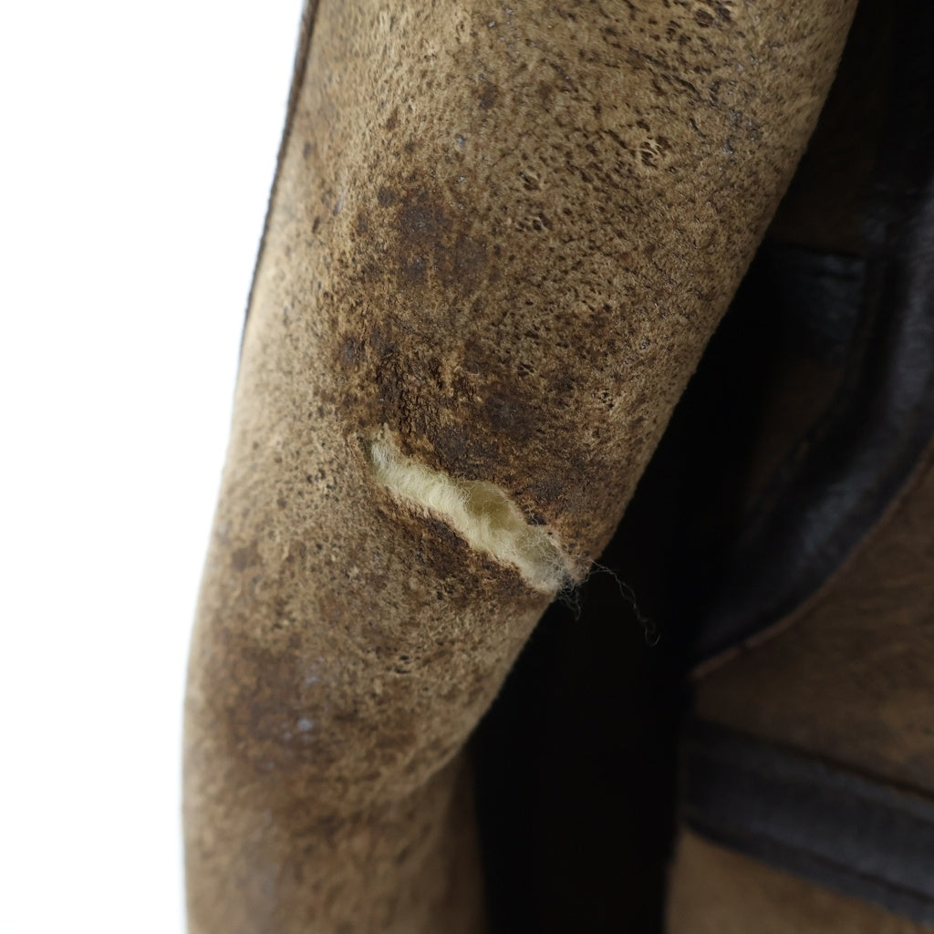 AVIREX(アヴィレックス) TYPE B-3 MOUTON JACKET ジップアップ ムートンジャケット ブラウン 33H5595